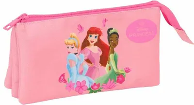 Immagine prodotto di Astuccio triplo multiuso Disney Princess Pink 22 x 12 x 3 cm