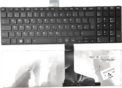 Zdjęcie produktu dla DE - Klawiatura Klawiatura z błyszczącą ramką w wersji 2 kompatybilna z Toshiba Satellite C50D