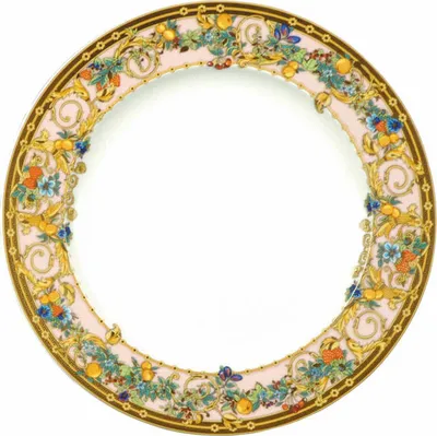 Produktbild von Rosenthal Versace Frühstücksteller Le jardin de Versace, Porzellan, 22 cm, 19300-409609-10222