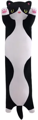 Image de Solidchoice - Coussin en peluche doux, forme chat, 70 cm