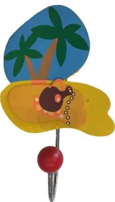 Produktbild von TRÄ PRESENT Kinder Garderobe Kleiderhaken Piraten Motiv Schatzinsel