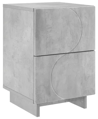 Zdjęcie produktu dla Szafka Nocna Betonowy szary 33,5 x 34,5 x 50 cm