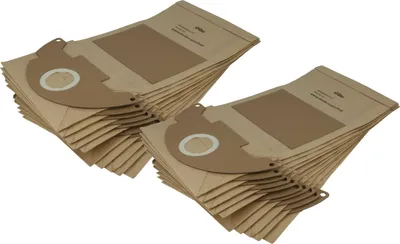 Produktbild von vhbw 20x Staubbeutel Ersatz für Kärcher 6.904-143 für Staubsauger - 42cm x 25cm braun