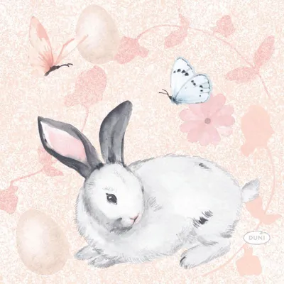 Produktbild von Duni Servietten Soft Ostern 24x24cm