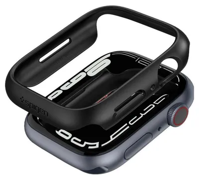 Zdjęcie produktu dla Spigen Thin Fit - Etui do Apple Watch 8 / 7 41 mm (czarny)