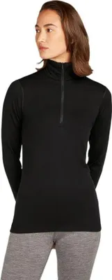 Produktbild von Icebreaker 200 Oasis Damen Langarmshirt mit Halbreißverschluss - Größe S | Atmungsaktives & geruchsneutrales Merino für maximalen Komfort & Bewegungsfreiheit