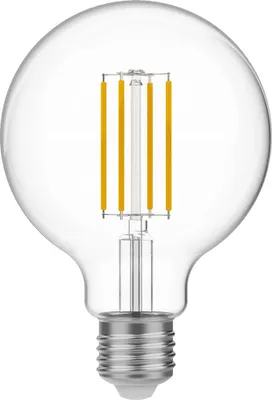 Immagine prodotto di BeBulbs Lampadina LED E27 Globo G95 Trasparente 7W 806Lm 2700K Dimmerabile - T03