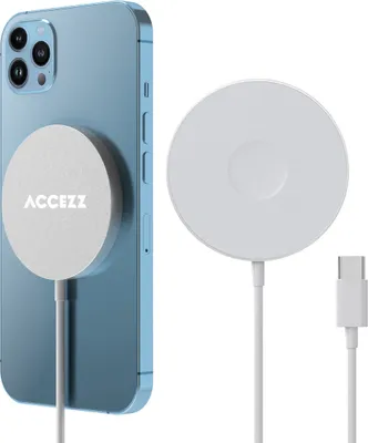 Obrázek produktu pro Accezz Bezdrátová nabíječka USB-C | MagSafe a bezdrátová nabíječka - 1 metr - bílá