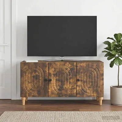 Immagine prodotto di Maison Exclusive - Mobile TV 99 x 34,5 x 50 cm, realizzato in legno impiallacciato effetto noce
