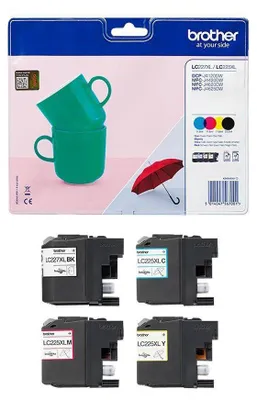 Obrázok produktu pre Brother LC-227XLVALBP, Čierna, Azúrová, Purpurová, Žltá, 4 kusov, 1200 strany, 1200 strany, Viacnásobné balenie