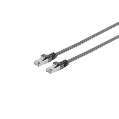 Productafbeelding van RJ45 patchkabel, U/UTP, met CAT.7 koperen kabel, 1 meter, zwart