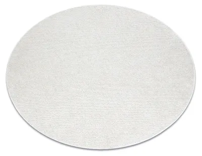 Image de Tapis CASABLANCA PLUS cercle crème Uni, bouclé beige cercle 133 cm