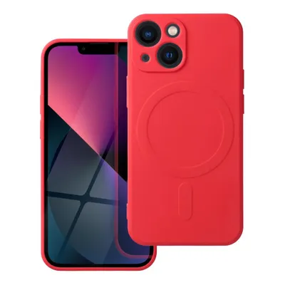 Produktbild von Case passend für iPhone 13 MINI Silicone Mag Cover kompatibel mit MagSafe red