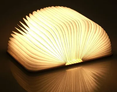Produktbild von LED Buch Licht Faltbare Buchlampe Licht Buchlampe LED Stimmungsbeleuchtung USB Aufladbare WarmweißSchreibtisch Buch Licht Nachtlicht Nachttischlampe für Kinder Freundin Geschenk Home Decor