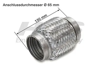 Image de HJS 83 00 8471 Tuyau flexible d'échappement Tuyau d'échappement