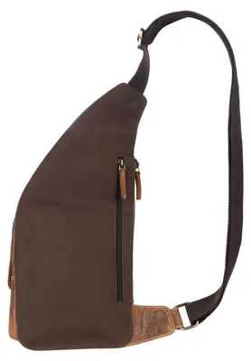Image de GREENBURRY sac en bandoulière sac à épaule bandoulière Vintage Sling Bag Brown brun