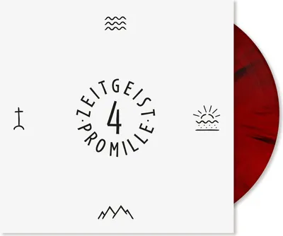 Obrázek produktu pro 4 Promille: Zeitgeist (Red/Black Marbled Vinyl)