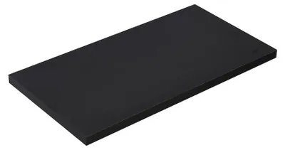 Productafbeelding van Badplaats Wastafelblad Angela 90 x 48 x 3,5 cm – Zwart Houtnerf – Wastafelblad voor Onderkast