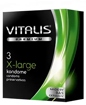 VITALIS Vitalis Premium X-Large - 3 préservatifs extra-longs - des r – photo 1