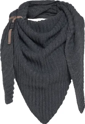 Produktbild von Knit Factory Demy Dreiecksschal - Anthrazit - 190x85 cm