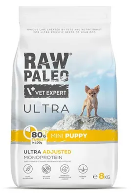 Produktbild von VetExpert Raw Paleo Ultra Turkey Mini Puppy 8kg
