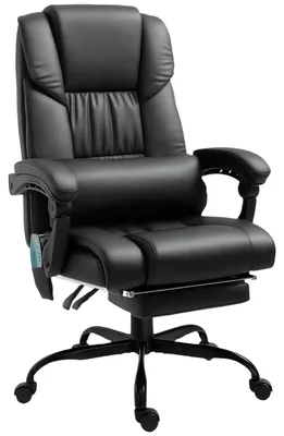Obrázek produktu pro Ergonomická kancelářská židle s masážní opěrkou, černá