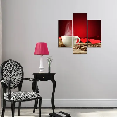 Produktbild von Wallity, 3MDF- TRE1932, Bunt, Leinwandbilder, 64 x 60 cm, 100% MDF (Dicke: 3 mm)