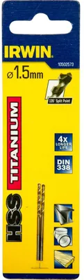 Immagine prodotto di Irwin Metallbohrer HSS-Tin 1,0x34x12mm 2St