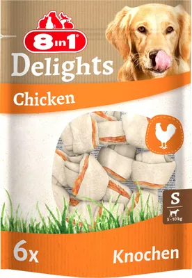Image de 6x 8in1 Delights Kauknochen S - Beutel