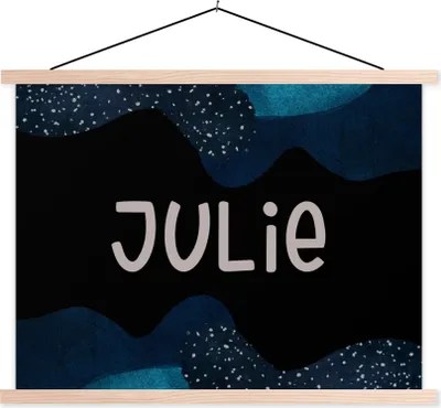 Produktbild von MuchoWow® Textilposter Julie - Pastell - Mädchen 60x45 cm mit holzfarbenen Rahmen - Bild