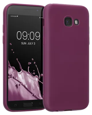Produktbild von kwmobile Handyhülle für Samsung Galaxy A5 (2017) Hülle - TPU Case - Kabelloses Laden - Schutzhülle Cover in Bordeaux Violett
