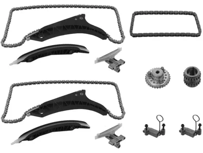Image de Kit de chaîne de distribution pour pompe à huile avec pignon de vilebrequin PARTSTEC pour BMW Série 6, entre autres