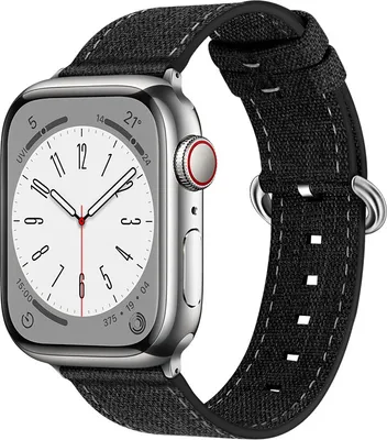 Produktbild von BStrap Denim Armband für Apple Watch 38/40/41mm, black