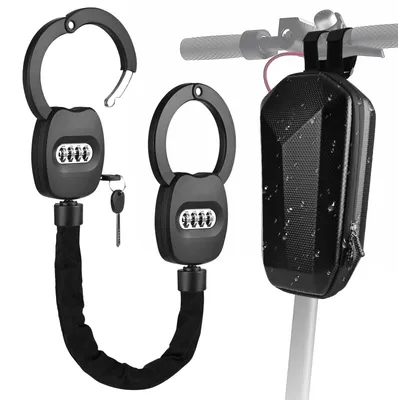 Produktbild von E-Scooter Kombinationsschloss mit 4-stelligem Code und wasserdichter Tasche