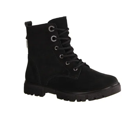 Produktbild von Ricosta Suri 8000102090 Mädchenboots, Stiefel, Leder, Schwarz, NEU, wasserdicht - Kinderschuhe Gefütterte Kinderstiefel Gr. 18 - 42, Schwarz, leder (run)
