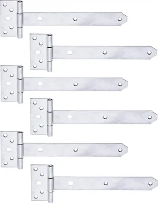 Image de Alberts 868673 Croix de suspension, avec goupille rivetée, acier inoxydable, sangle 242 x 34 mm, charnière 92 x 44 mm, lot de 6