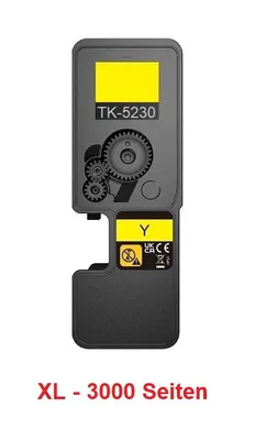 Image de Cartouche de toner XL compatible avec Kyocera TK-5230 Jaune, pour ECOSYS M5521, P5021, pour 3 000 pages