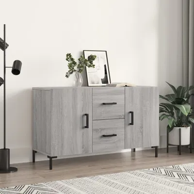 Produktbild von The Living Store Sideboard Grau Sonoma 100x36x60 cm Holzwerkstoff
