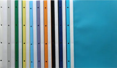 Produktbild von 20 Ablage-Schnellhefter / Archiv-Hefter mit Lochung / 10 verschiedene Farben