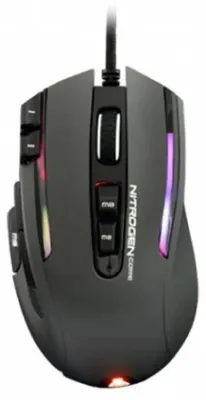 Produktbild von The G-LAB Kult NITROGEN Core High Performance Wired Gaming Mouse - Avago Optical Sensor 10.000 DPI, RGB, einstellbares Gewicht, 11 programmierbare Tasten, ultraleicht, Compatiblewith PC/PS4/Xbox One