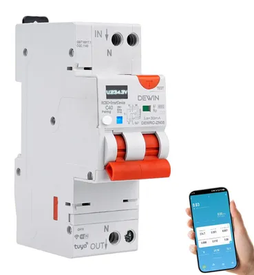 Productafbeelding van 1P+N 40A 30mA automatische herinschakeling stroomschakelaar