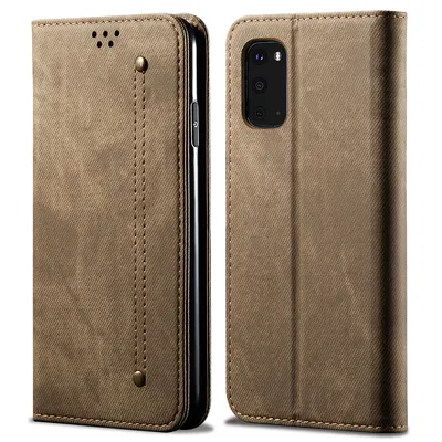 Obrázek produktu pro Galaxy S20 Pouzdro, Kožené Peněženkové Pouzdro s Magnetickým Uzavíráním a Pouzdro s Funkcí Stojánku pro Samsung Galaxy S20 Samsung Galaxy S20 Khaki
