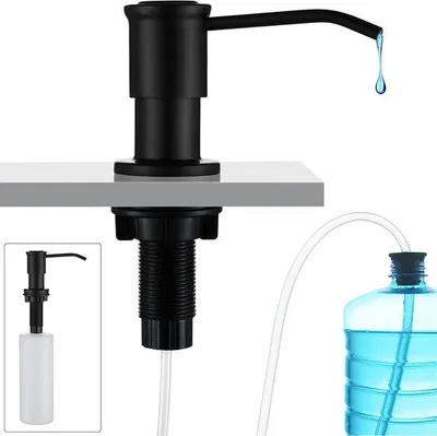Produktbild von Handreiniger-Set - 360-Grad-Pumpenset - 1,2-m-Verlängerung - 500-ml-Seifenpumpe - Küchen-Abwasserpumpen-Set