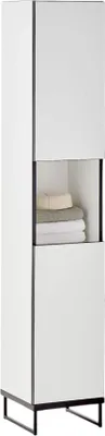 Produktbild von Badezimmer Hochschrank Badmöbel VENEZIA Weiß matt