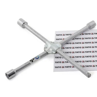 Produktbild von Yato YT-0801, Schraubenschlüssel, 1 Stück(e), Silber, kreuzförmig, Chrom-Vanadium-Stahl, 17,19,21 mm