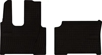 Immagine prodotto di Tappetini auto in gomma adatto per Mercedes Actros MP4 (2011-2019, camion, cabina stretta) neri, set 2 pz, con fissaggi