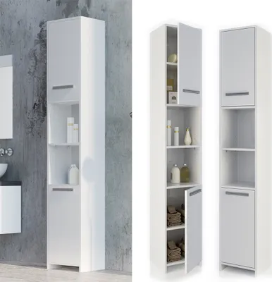Produktbild von VICCO Badezimmerschrank KIKO Unterschrank Waschbeckenunterschrank Hochschrank Badmöbel Schrank Midi-Schrank Badregal