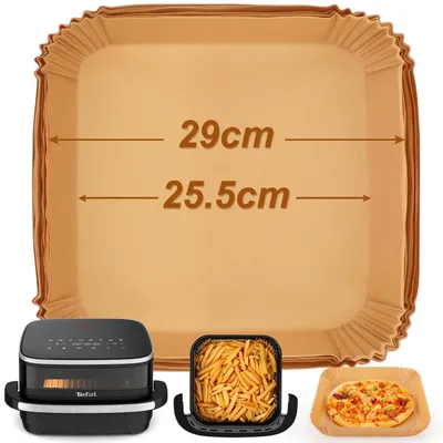 Produktbild von Backpapier für Heißluftfritteuse 100 Stück 25,5cm rund für Tefal Easy Fry XL Surface 4L