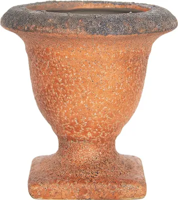 Immagine prodotto di Vaso da fiori Clayre & Eef 12 cm in Vetroceramica arancione