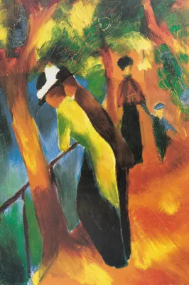 Produktbild von August Macke Kunstdruck Bild - Sonniger Weg, 1913 (180 x 120 cm)